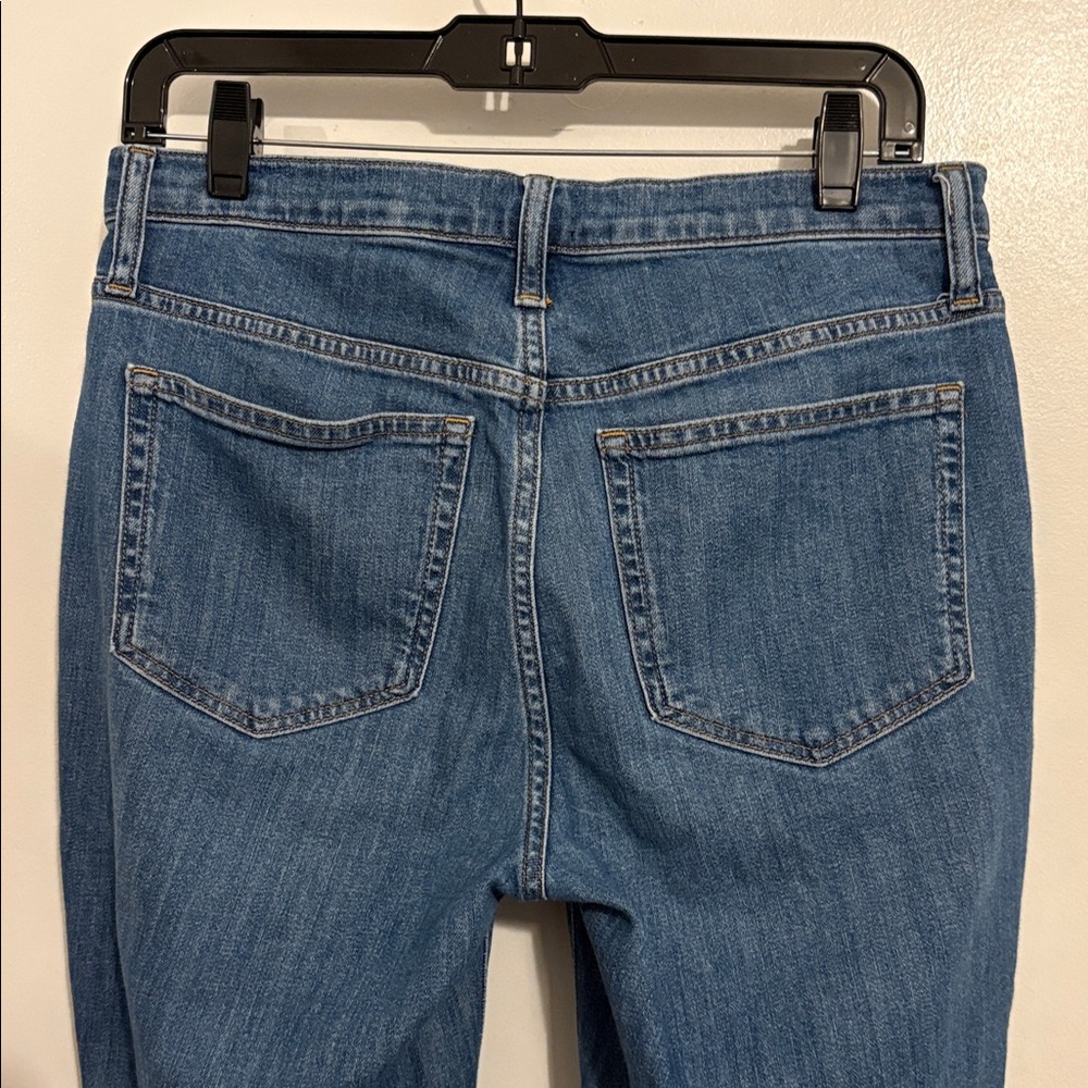 J. Crew Medium Wash Mid Rise Flare Crop Jeans 28 - Picture 4 of 8